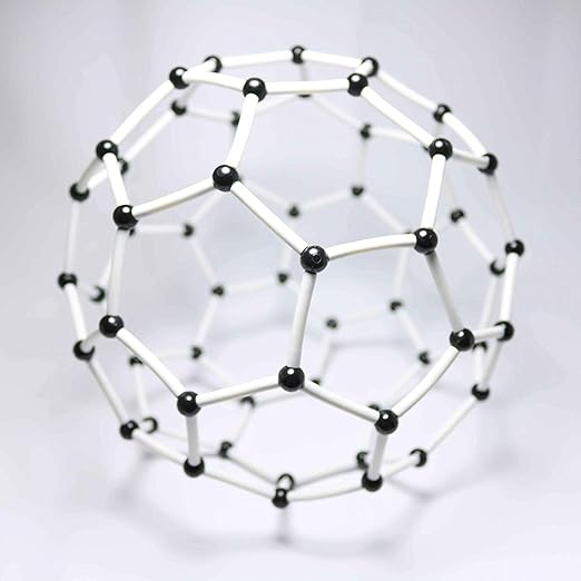 LINKTOR Chemistry Molecular Model Kit (444 Pieces), Student or Teacher Set for Organic and Inorganic Chemistry Learning, Motivate Enthusiasm for Learning and Raising Space Imagination, A Fullerene Set