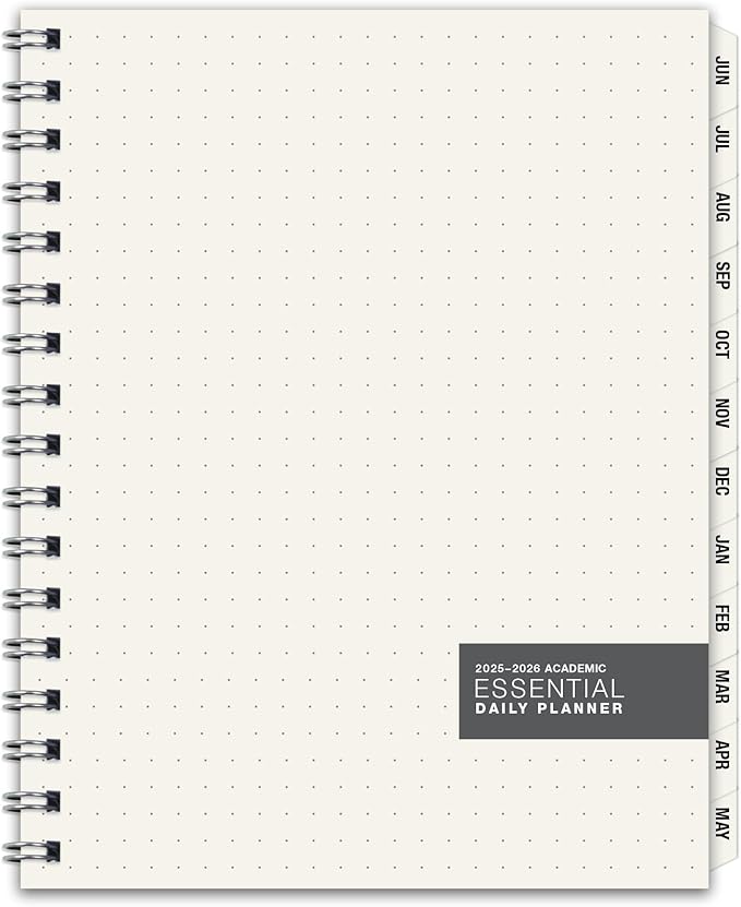 Global Printed Products Essential 8.5"x11" Monthly & Weekly 2025-2026 Planner - (8.5" x 11" - June 2025 Through July 2026)