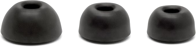 WC TipZ - Upgraded Memory Foam Ear Tips for Airpods Pro Made by Wicked Cushions | Improved Comfort, Tighter Seal, Better Foam Rebound Time | Fits Perfectly in Charging Case | Pitch Black