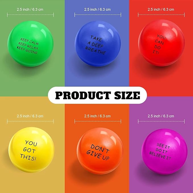 Custom Stress Balls with Logo/Text, Personalized Stress Balls for Adults 10/50/100 Packs Employee Appreciation Gift for Relief Encouraging