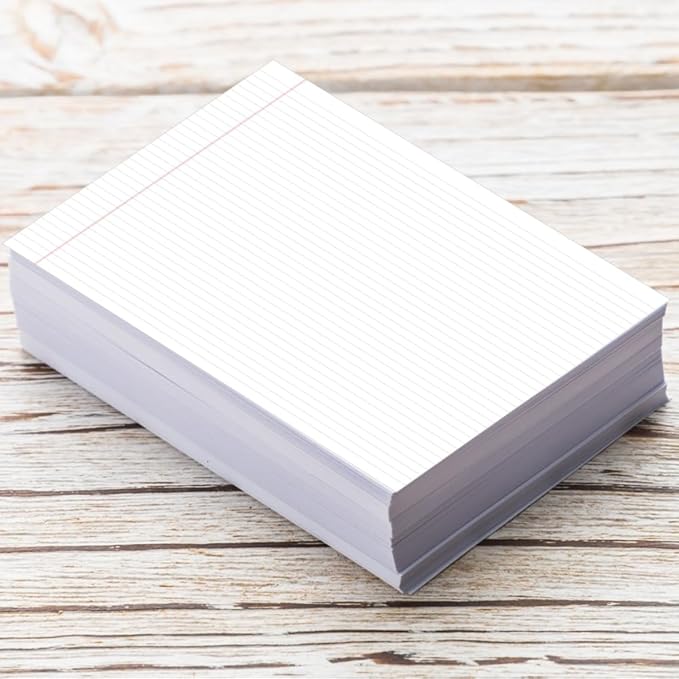 Yaridar 17" x 11" Legal Pads, 25 Sheets/50 Pages Per Legal Note Pads, Line Notepads, 100Gsm White Line Paper
