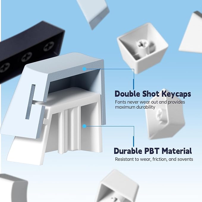 Aula AU75 Mechanical Keyboard,Wireless Gaming Keyboard with Knob,75% Hot Swappable RGB Backlit Custom PBT Keycap for Windows/Mac - Seiya Switch,Blue