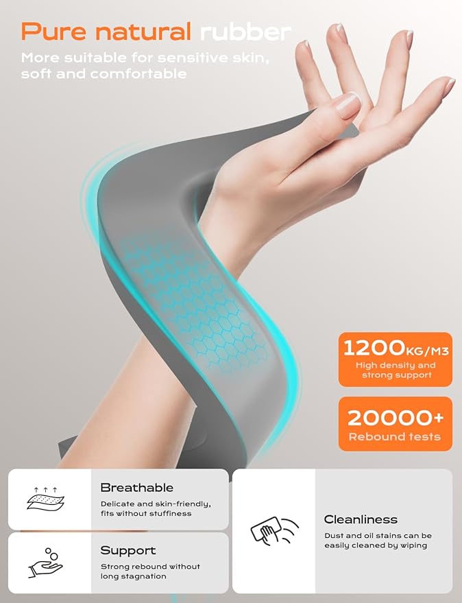 Acrylic Laptop Stand for Desk, Laptop Stand with Wrist Support, Ergonomic Detachable Laptop Riser, Acrylic Protable, Computer Stand for MacBook Air Pro, HP, Dell, XPS, HP (10-17") Laptops