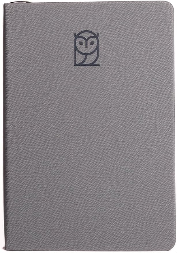 Undated Daily Planner – 6-Month A5 Productivity Organizer with Full Page Per Day, Hourly Schedule, Goal Setting, Habit Tracker, Weekly & Monthly Pages – Hardcover Time Management Notebook (Gray)