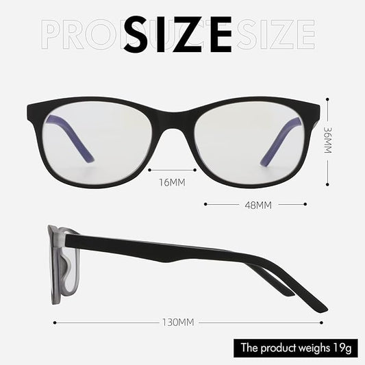 ZENOTTIC Kids Blue Light Blocking Glasses Anti Glare Lens Lightweight Frame Computer Eyeglasses for Boys and Girls