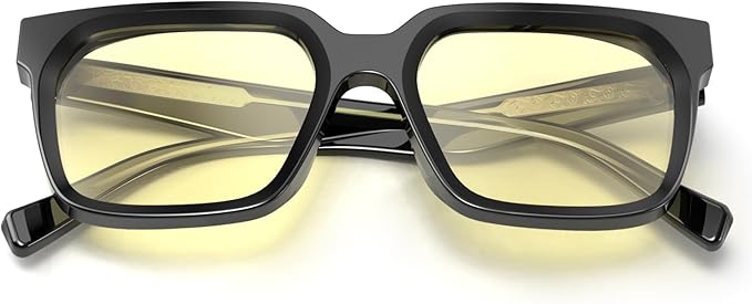 VISOONE Gaming Glasses Blue Light Blocking Oversized Square Computer Eyewear Men Women Cougar