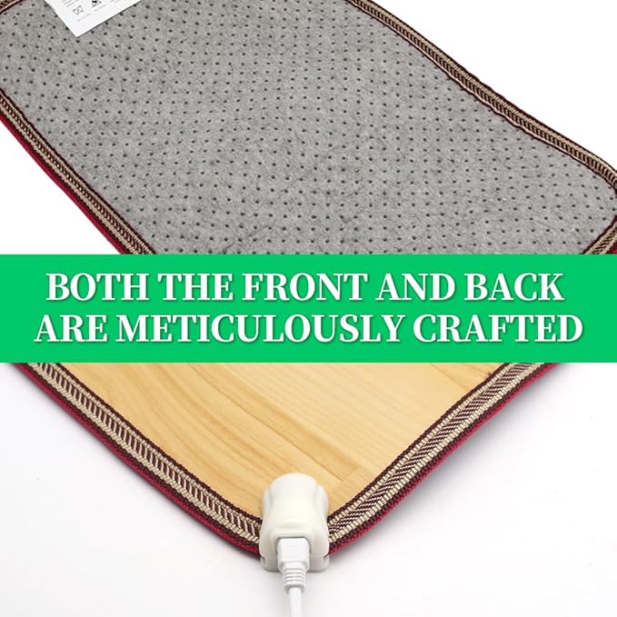 Heating Floor Mat 110V Adjustable Temperature 19.7×12.2" Carbon Crystal Heated Foot Warmers Under Desk for Office, Home