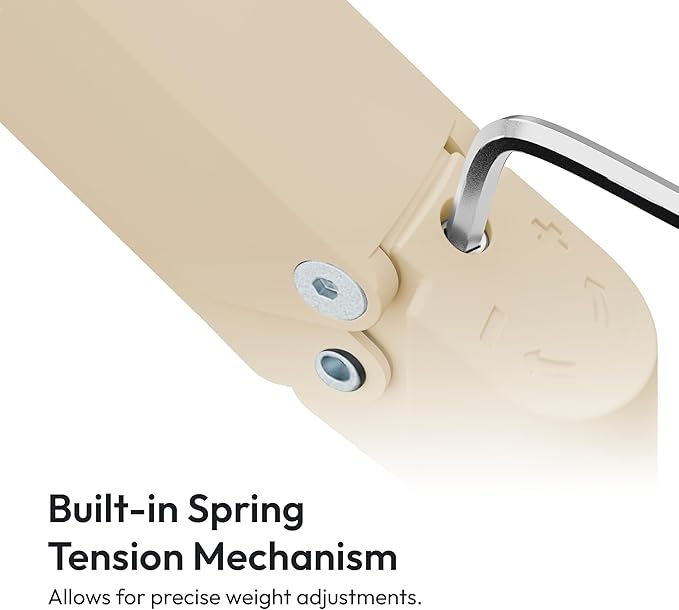 Pixio PS1S Wave Beige Single Monitor Arm Stand Desk Mount - Fits up to 32 inches Monitors and up to 19.8lbs. VESA Compatibility and Integrated Cable Management