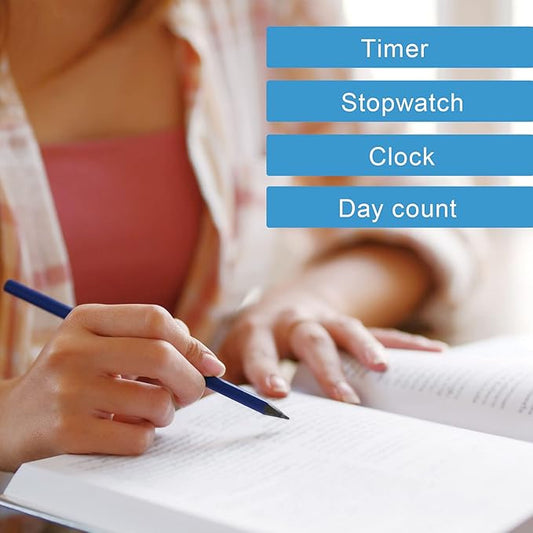 dretec Learning Timer, for Studying, Large Button, Count Function Until The Target Date, Black, Officially Tested in Japan(1 Starter AAA Battery Included)