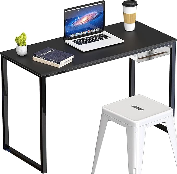 Under Desk Drawers for Organization, Pull Slide out Drawer Underneath Table With Lip, Attachable Under Shelf Pencil Drawer, Clear Light Black