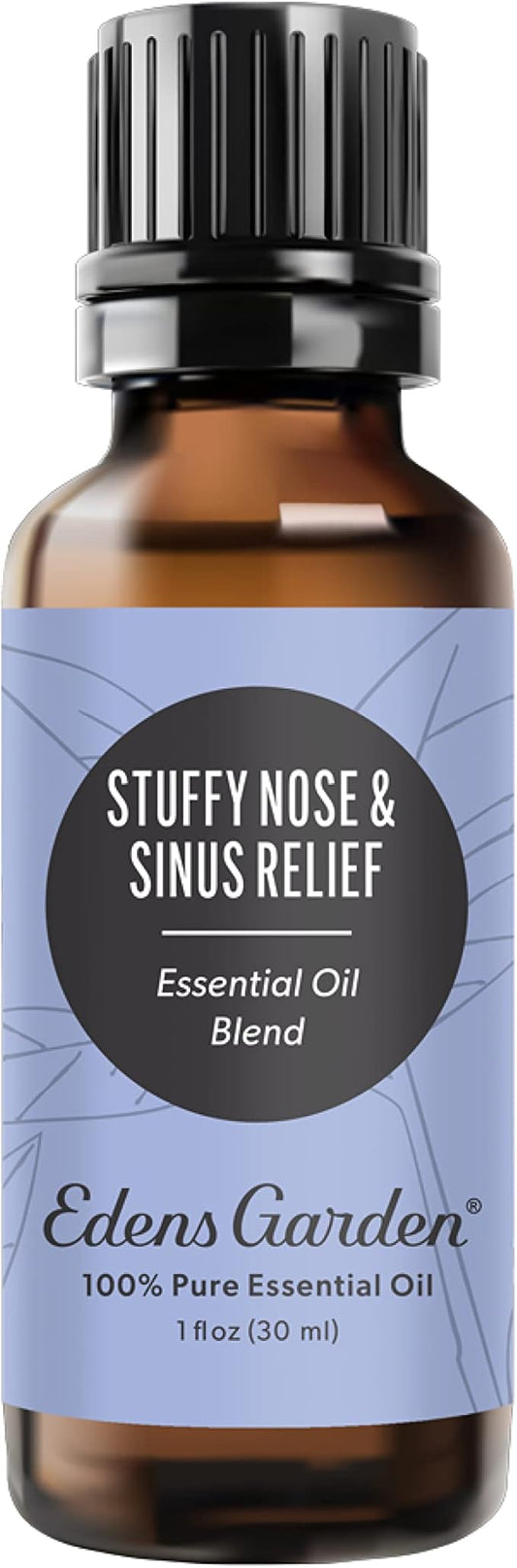 Edens Garden Stuffy Nose & Sinus Relief Essential Oil Blend- 100% Pure Premium Grade, Undiluted, Natural, Therapeutic, Aromatherapy, The Best for Skin, Face, Humidifiers 30 ml (1 fl oz)