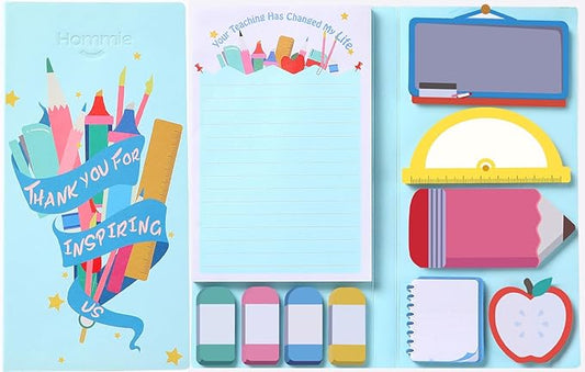 Sticky Notes Set Blackboard Self-Stick Note Pads Teacher Appreciation Gift Writing Memo Pads School Office Supplies