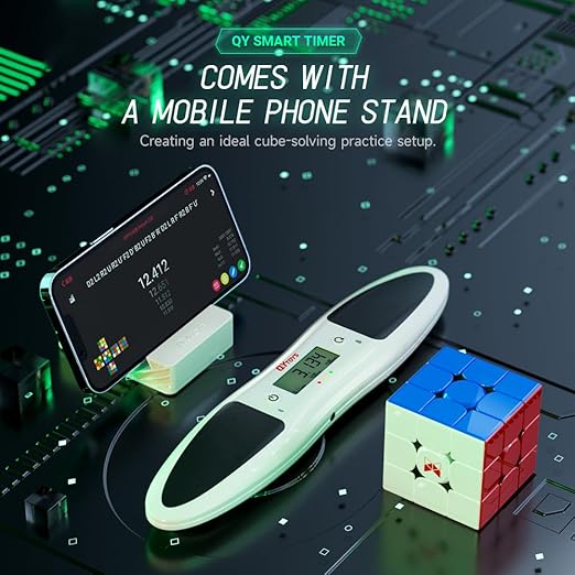 LiangCuber QiYi Cube Smart Timer,Smart Timer for 3x3 Speed Cube,Intelligent Timing with App