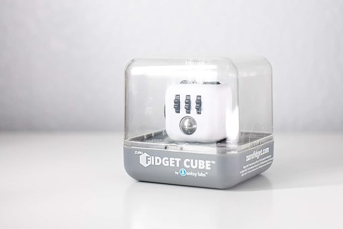 Antsy Labs The Original Fidget Cube, Stress Relief Desk Toy with 6 Sides, Gadget for Focus, Anxiety Relief, Sensory Processing Challenges, Fun Gift for Kids, Teens, and Adults, Pocket-Sized, Dice