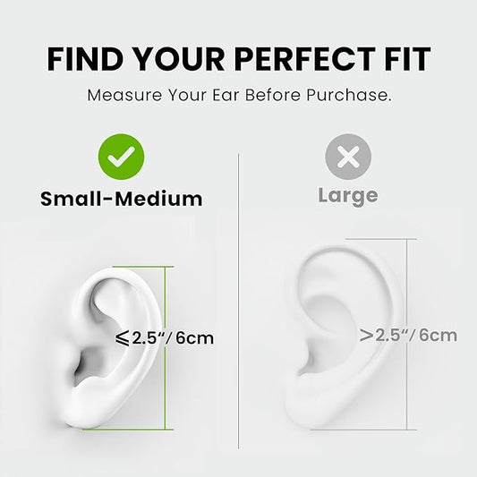 Avantree Resolve (Small-Medium) – Wired Open-Ear Earbuds w/Mic & Over-Ear Hook, for Women, Kids & Young Men w/Small Ears, Ideal for Office, Outdoor & Home, Lightning Connector