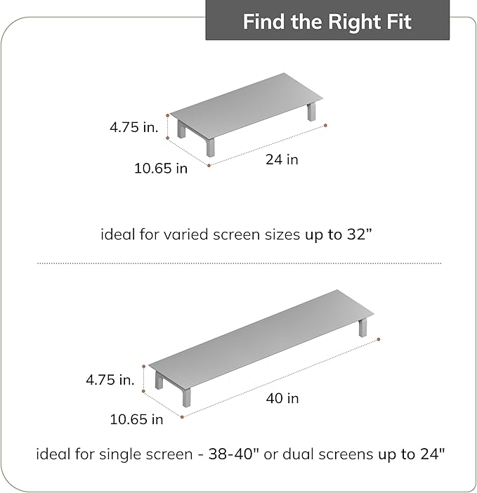 Anji Mountain Monitor Stand - Desktop Organizer & Laptop Riser, Ergonomic Monitor Riser, Space-Saving Monitor Stand for Desk, Durable Construction, Easy Assembly, Ideal for Home & Office,Walnut