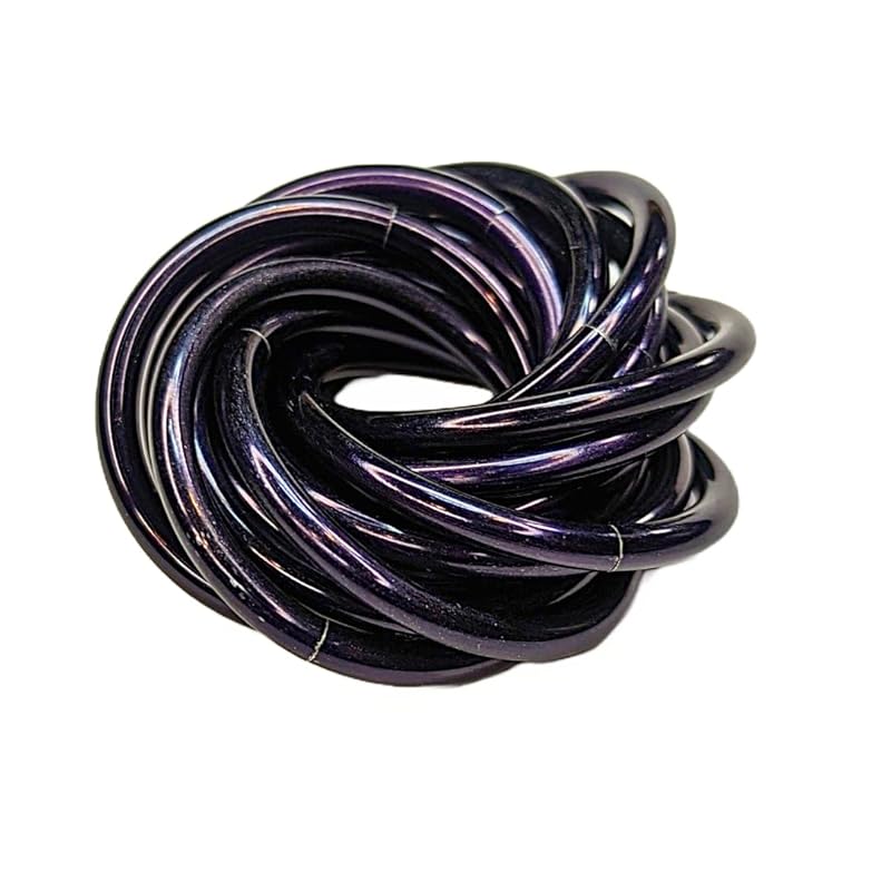 Möbii Fidget Ball (Solid Color): Quiet Mobius ADHD Anxiety Stim Stress Relief Toy Tool for Home Travel Office or Desk (Small, Half, Onyx)