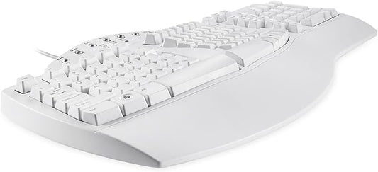 Perixx PERIBOARD-512W Periboard-512 Ergonomic Split Keyboard - Natural Ergonomic Design - White - Bulky Size 19.09"X9.29"X1.73", US English Layout