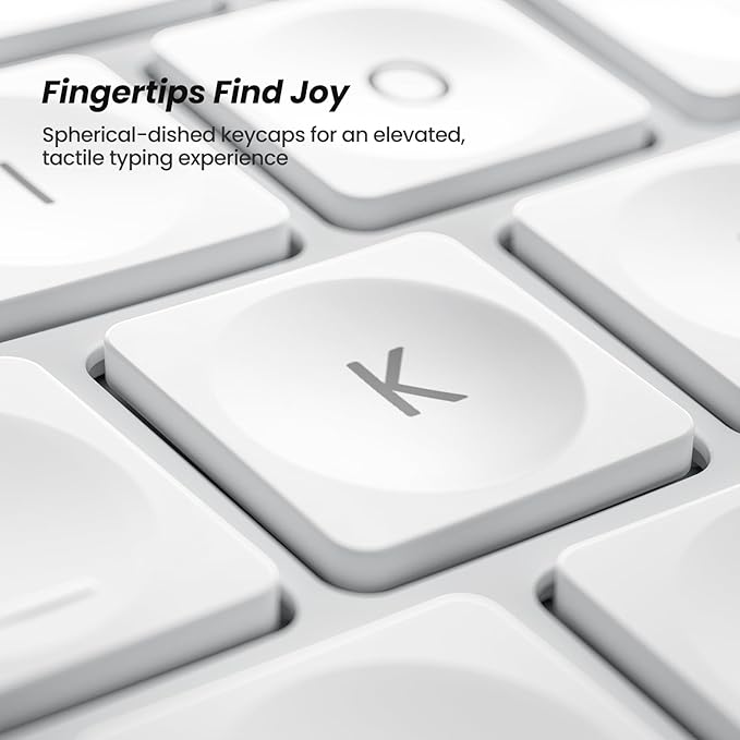 Nulea RT05C Wired Ergonomic Keyboard, Split Keyboard with Cushioned Wrist Rest, Adjustable Tilt Legs, Plug and Play, USB Corded, Compatible with Windows/Mac-White