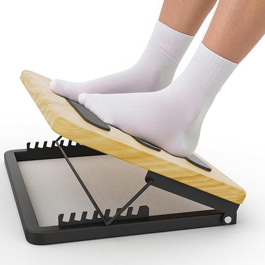 Foot Rest for Under Desk at Work, 15.75"×11.81" Surface, Ergonomic 7 Heights Adjustable Footrest, Portable Under Desk Foot Stool for Home,Office