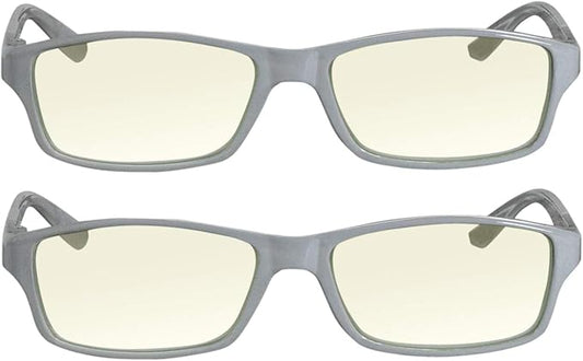 TruVision Readers Blue Light Blocking Reading Glasses 9604HP with Comfort Spring Hinges for Men and Women