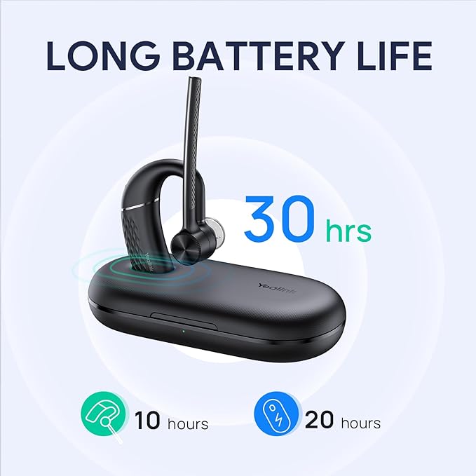Yealink BH71 Workstation Pro Bluetooth Headset for Office Phone, Computer, Mobile, Work with Teams (Certified) Zoom, Charging Case, Wireless Charging Pad, Speakerphone, USB 3.0 Hub, 3-Inch Touchscreen