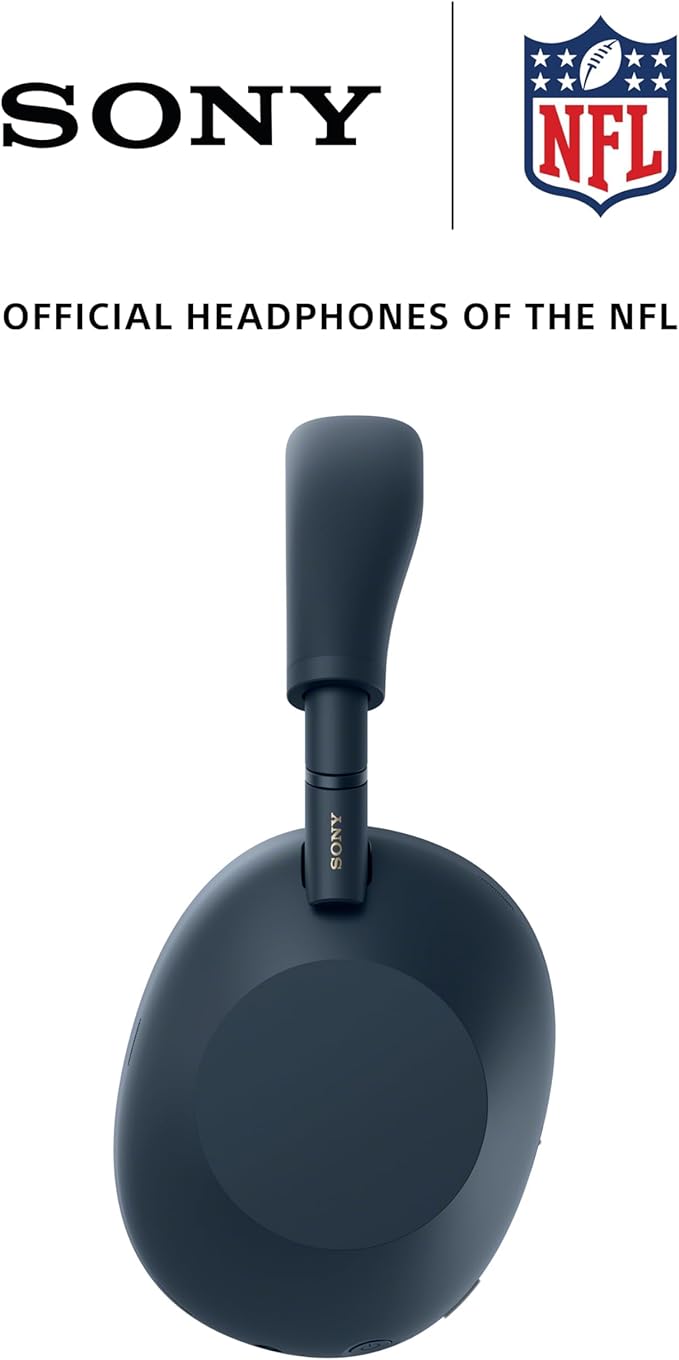 Sony WH-1000XM6 The Best Noise Canceling Wireless Headphones, HD NC Processor QN3, 12 Microphones, Adaptive NC Optimizer, Mastered by Engineers, Studio-Quality, 30-Hour Battery, Midnight Blue