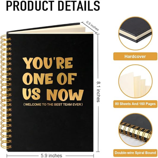 Welcome to The Best Team Ever 160 Blank Pages Spiral Notebook, New Hire Gifts for Colleague, New Job Appreciation Gifts, Team Appreciation Gifts for Coworker Colleagues B
