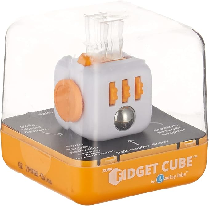 Antsy Labs The Original Fidget Cube, Stress Relief Desk Toy with 6 Sides, Gadget for Focus, Anxiety Relief, Sensory Processing Challenges, Fun Gift for Kids, Teens, and Adults, Pocket-Sized, Sunset
