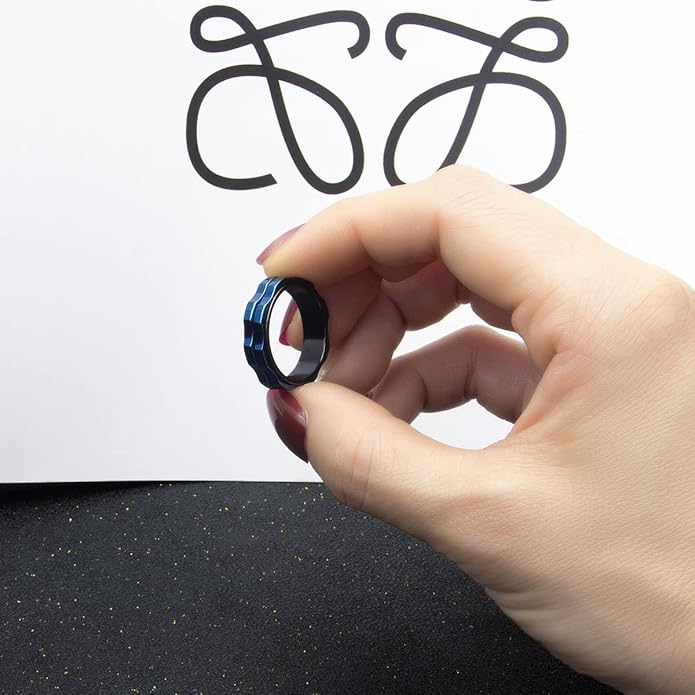 Fidget Rings For Anxiety For Women, Spinning Anxiety Ring Stainless Steel Fidgets Two Gear Fidget Ring High Polish Anxiety Ring for Women Men Wedding Band Gifts Jewelry Size 6-10