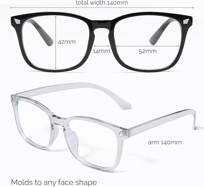 livho High Tech Blue Light Glasses - Advanced up to 99% Blue Light Blocking Computer Glasses - Screen Fatigue & UV Protection