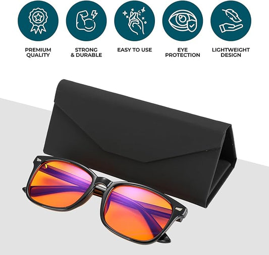 Blue Light Blocking Glasses for Women + Men - Better Sleep + Anti Eye Strain Protection - Computer Screens & Gaming