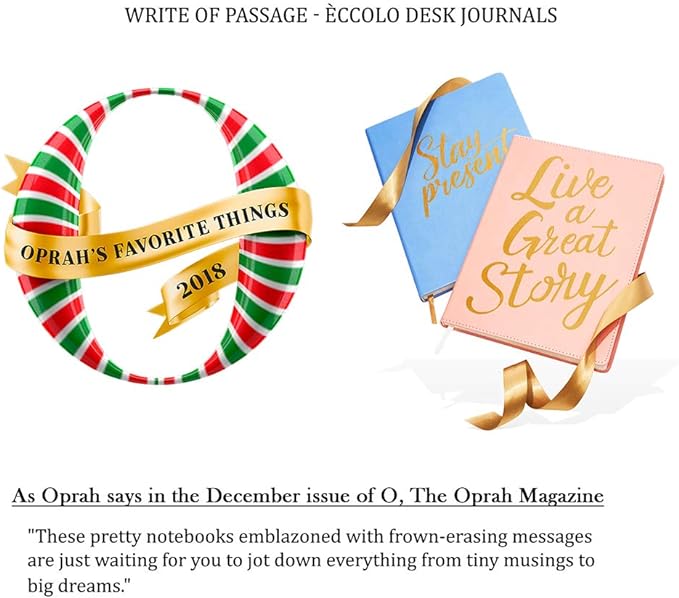 Eccolo Large Lined Journal Notebook, Flexible Cover, Writing Journal, 256 Ruled Ivory Pages, Ribbon Bookmark, Lay Flat, Desk Size for Work or School, Size Large, Be Bold - Gray