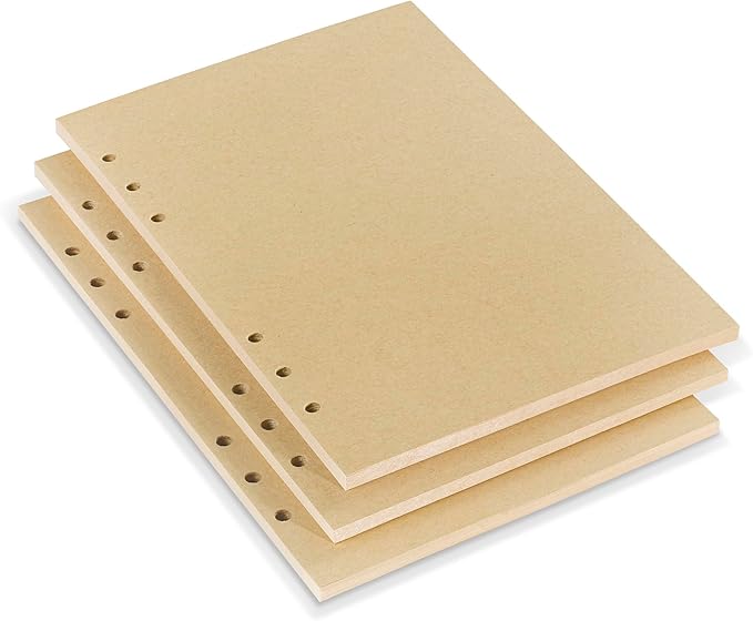 A5 Kraft Loose Leaf Refill Paper, 135 Sheets Brown Planner Refills, 6-Ring Binder Compatible, 100GSM Insert Papers for Journals, Sketching, Eco-Friendly Planners, Vintage Writing & DIY Crafts
