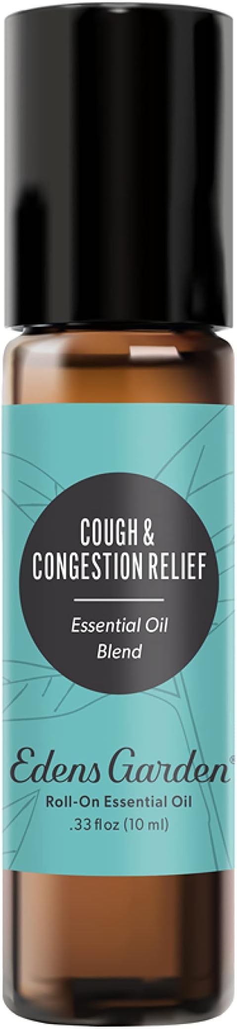 Edens Garden Cough & Congestion Relief Essential Oil Blend, 100% Pure & Natural Premium Best Recipe Therapeutic Aromatherapy Essential Oil Blends 10 ml Roll-On
