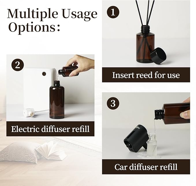 Woody Scent Reed Diffuser Oil Refill Aromatherapy Essential Fragrance Oils for Home,Spa & Office,500ml(16.9fl oz)