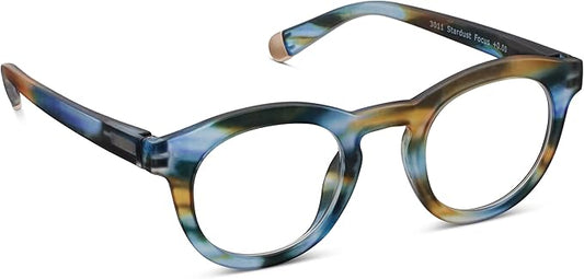 Peepers by PeeperSpecs Oprah's Favorite Women's Round Stardust Blue Light Blocking Reading Glasses
