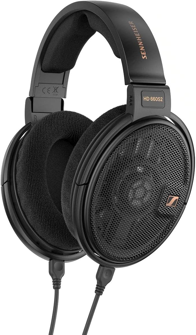 Sennheiser Consumer Audio HD 660S2 - Wired Audiophile Stereo Headphones with Deep Sub Bass, Optimized Surround, Transducer Airflow, Vented Magnet System and Voice Coil – Black