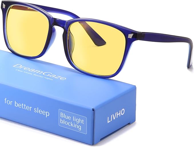 DreamGaze 99.9% Blue Light Blocking Glasses for Better Sleep - Anti Blue Light Glasses Men - Premium Computer Gaming Glasses