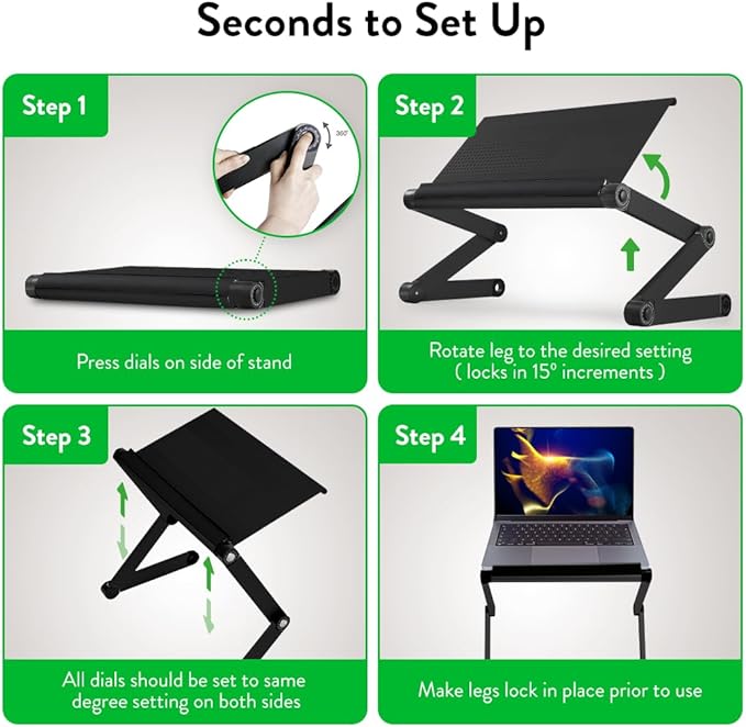 Uncaged Ergonomics Adjustable Book Holder, Tablet & Laptop Stand, Aluminum Portable Reading Stand for Textbooks & Cookbooks, Recipe Holder for Kitchen Counter, Black