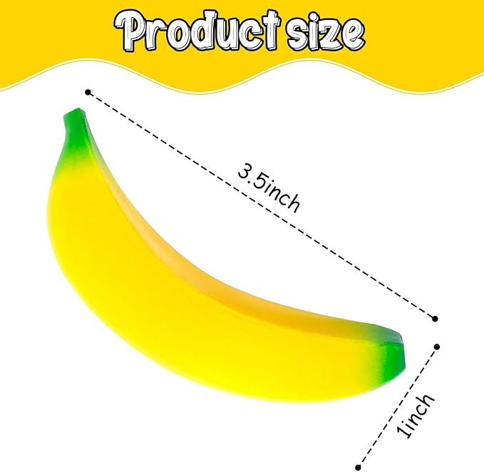 LovesTown 30PCS Banana Stress Toys, Stretchy Banana Fidget Toys Mini squishies Banana Toys for Stress Relief Kids Adults Party Favors