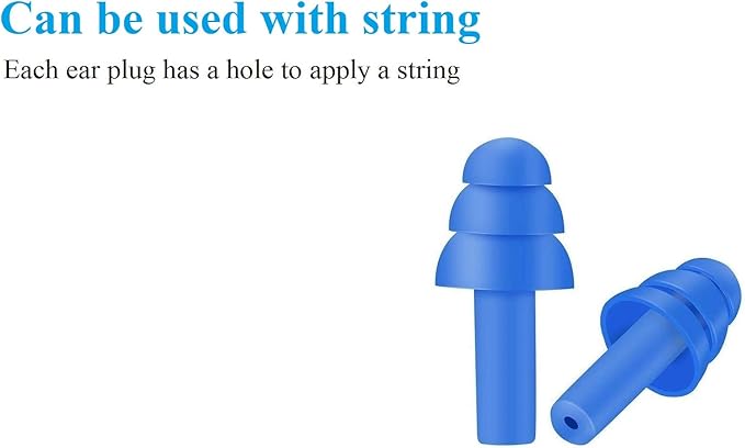 100 Pair Reusable Soft Silicone Ear Plugs Waterproof - Washable Ear Plugs for Swimming Music Concerts Construction Shooting Hunting Motor Sports Hunting Movie Ear Plugs for Sleeping Noise Cancelling