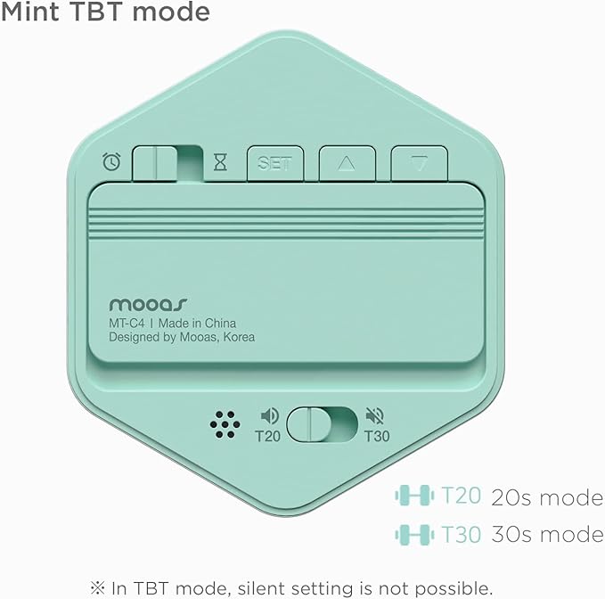 Mooas Multi-Hexagon Clock Cube, Digital Clock, Pomodoro Timer with Backlight 12/24H Count up & Countdown, Flip Timer, Various Time Presets - Ideal for Classroom, Gym, Office (Yellow)