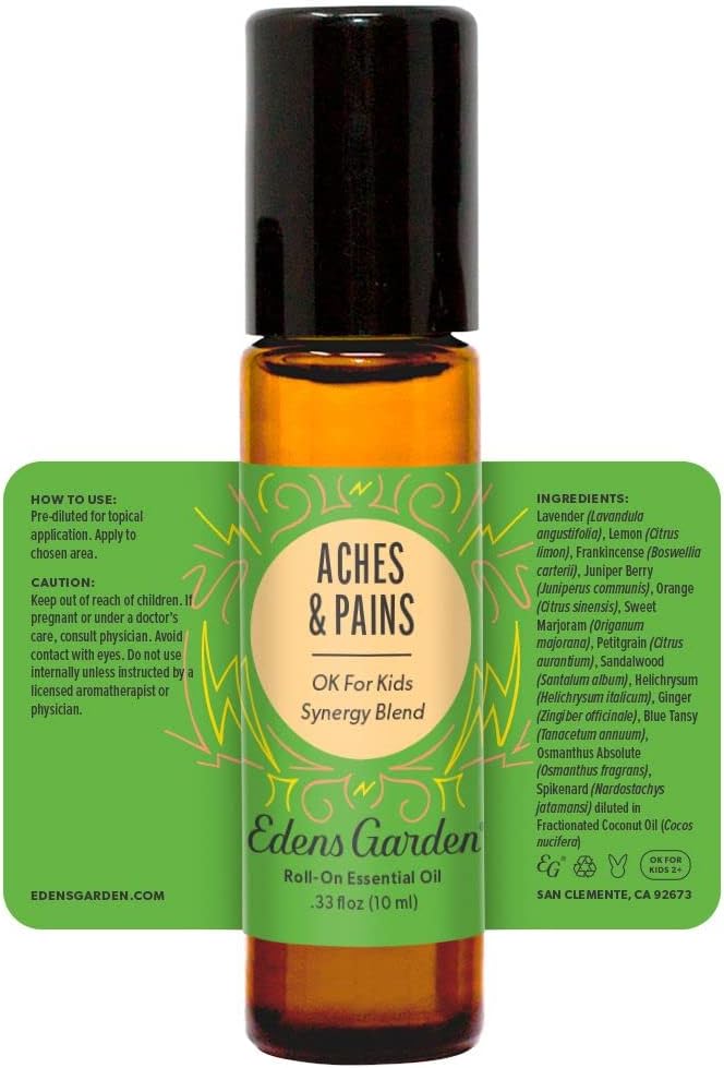 Edens Garden Essential Oil Roll-On Blend- 100% Pure Premium Grade, Natural, Therapeutic, Aromatherapy, Kid & Skin Safe, The Best for Body, Travel, Gifts, Pre-Diluted 10 ml (.33 fl oz)