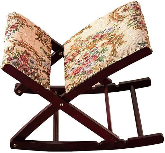 Foldable Upholstered Rocking Footrests - Floral