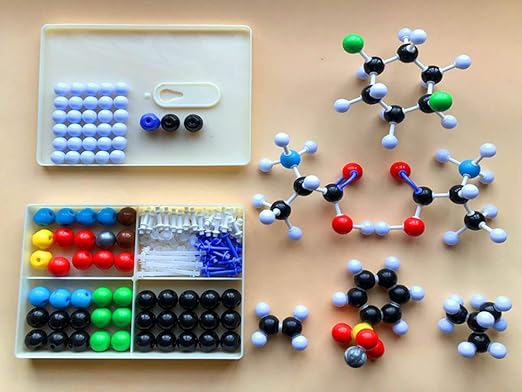 LINKTOR Chemistry Molecular Model Kit, Student or Teacher Set for Organic and Inorganic Chemistry Learning, Motivate Enthusiasm for Learning and Raising Space Imagination (190 Pack)