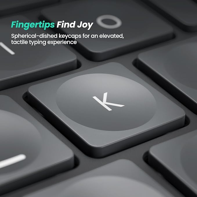 Nulea Wireless Ergonomic Keyboard, Split Keyboard with Cushioned Wrist Rest, Bluetooth and USB Connectivity, USB-C Rechargeable, Compatible with Windows Mac