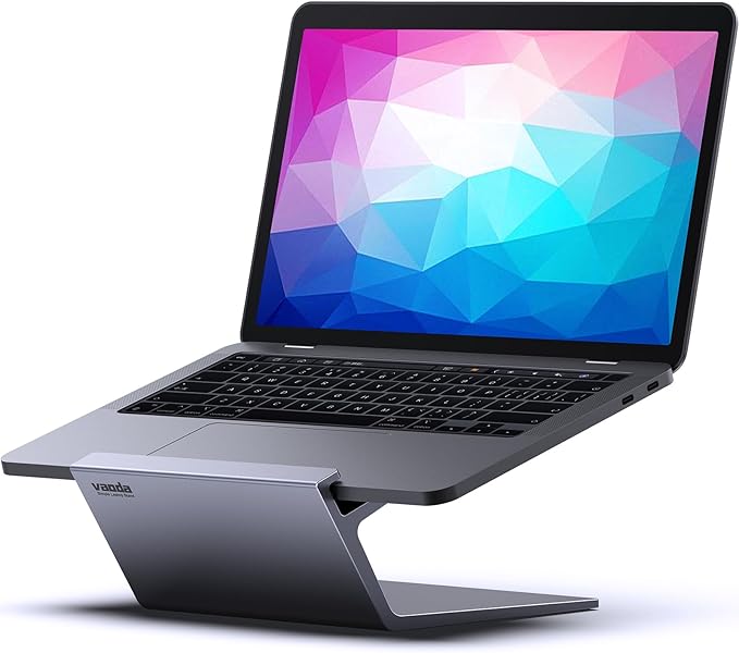 Laptop Stand, Aluminum Notebook Holder Riser Heat-Vent for MacBook Air/Pro, Dell, HP, Lenovo, Microsoft Surface, Samsung 11-16 inches Notebook