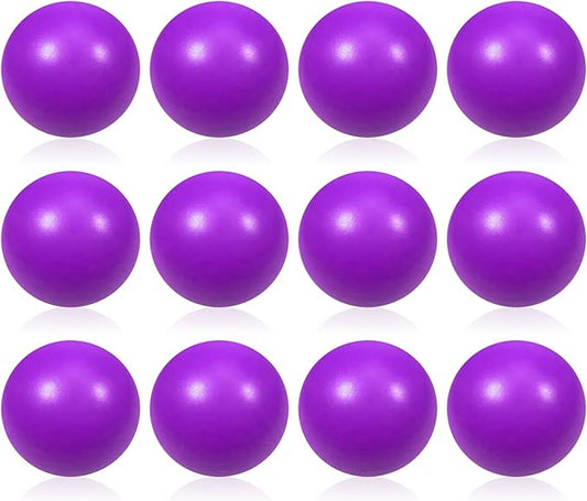 12 Pcs Purple Foam Stress Ball Squeeze Stress Relief Balls for Kids and Adults Hand Exercise Sensory Relief Toys for Anxiety ADHD Autism (Purple)