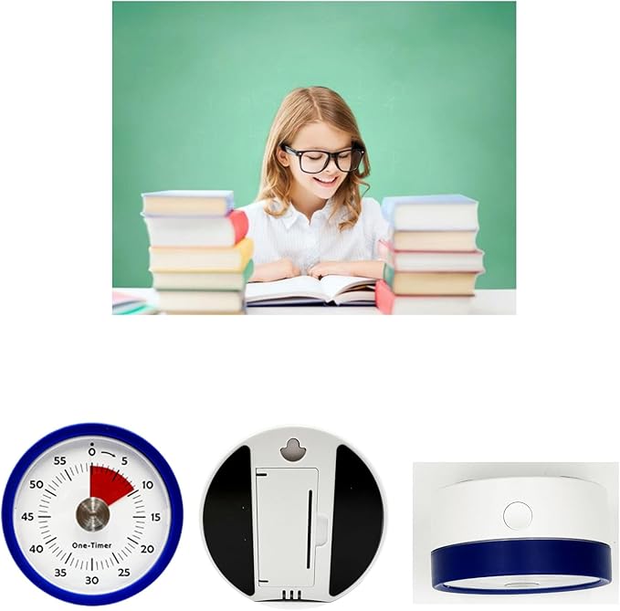 Kitchen Timer for Cooking, Visual Timer for Kids with Alarm & Silent Operation, Digital Timers for Classroom Teacher, 60-Minute Countdown Time Management Tool,Magnetic